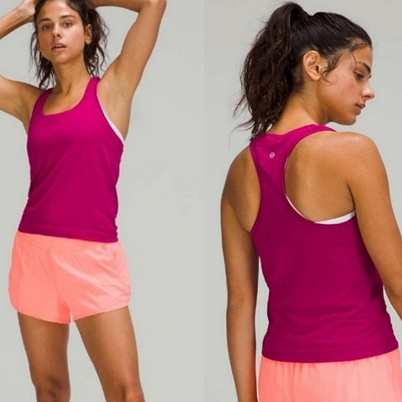 lululemon athletica Tops - Lululemon Swiftly Tech Racerback 2.0 *Race LengthRipened Raspberry / Ripened Ras